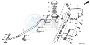 VTR2509 Europe Direct - (ED / LL) drawing REAR BRAKE MASTER CYLINDER