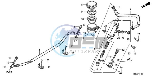 REAR BRAKE MASTER CYLINDER