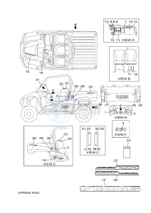 YXM700E YXM700PF VIKING EPS (1XPR) drawing EMBLEM & LABEL 1