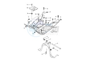 YQ AEROX 50 drawing STAND- FOOTREST