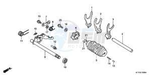 CBR125RWB CBR125RW E drawing GEARSHIFT DRUM