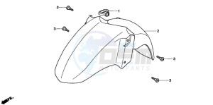 FES250 FORESIGHT drawing FRONT FENDER