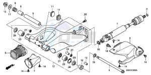 VFR1200FD VFR1200F UK - (E) drawing SWINGARM