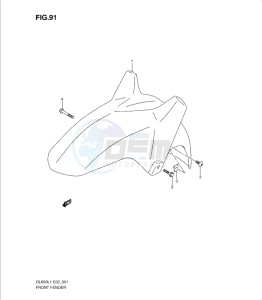 DL650 drawing FRONT FENDER (DL650UEL1 E19)