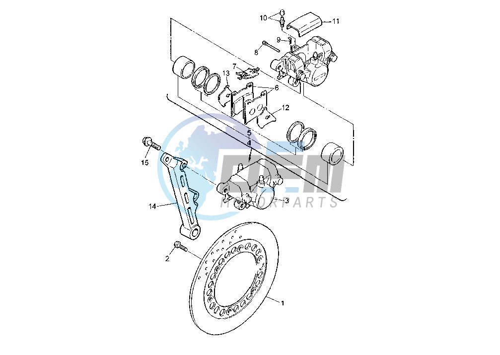 REAR BRAKE CALIPER