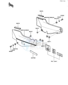 ZG 1000 A [CONCOURS] (A1-A3) [CONCOURS] drawing SIDE COVERS_CHAIN COVER