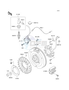 KAF 300 C [MULE 550] (C6-C7) [MULE 550] drawing GENERATOR_IGNITION COIL