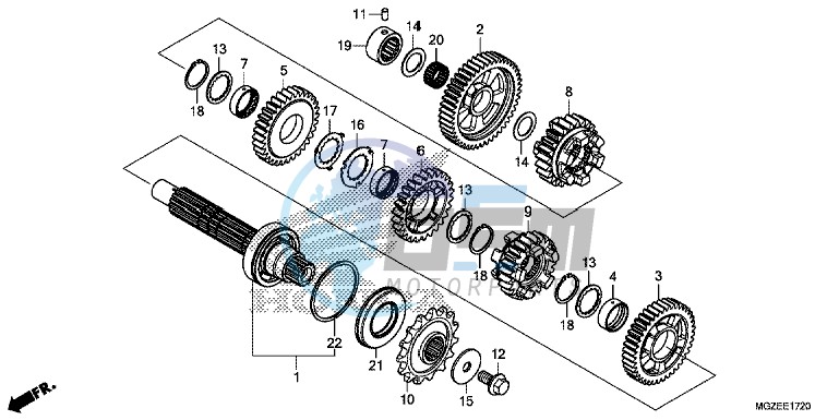 TRANSMISSION (COUNTERSHAFT)