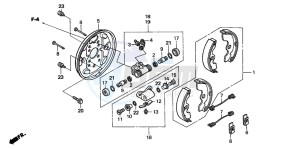 TRX250TE FOURTRAX ES drawing FRONT BRAKE PANEL