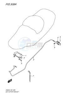 AN650Z ABS BURGMAN EXECUTIVE EU-UK drawing SEAT SUPPORT BRACKET