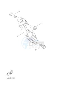 YN50 NEO'S (2APD 2APD 2APD) drawing REAR SUSPENSION