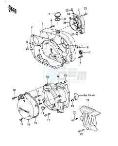 KLX 250 A [KLX250] (A1-A2) [KLX250] drawing ENGINE COVERS