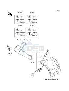 KVF750 4x4 KVF750LCS EU GB drawing Ignition Switch