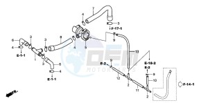 CB600F CB600S drawing AIR INJECTION CONTROL VALVE