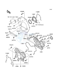 MULE 4010 DIESEL 4x4 KAF950F9F EU drawing Engine Cover(s)