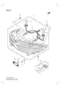 UH125G BURGMAN EU drawing REAR COMBINATION LAMP