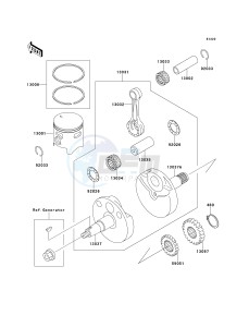 KX 100 C [KX100] (C1-C3) [KX100] drawing CRANKSHAFT_PISTON-- S- -