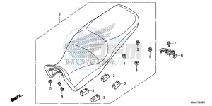 VFR1200XDF CrossTourer - VFR1200X Dual Clutch 2ED - (2ED) drawing SEAT