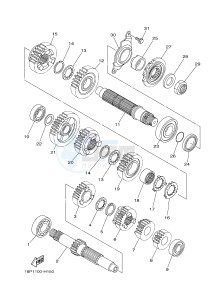 YFZ450R YFZ450RE (1TD3) drawing TRANSMISSION