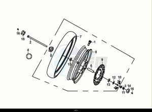 JET 14 50 (XC05W2-NL) (E5) (M1) drawing FRONT WHEEL