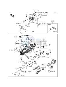 ZZR1400 ABS ZX1400JGF GB XX (EU ME A(FRICA) drawing Throttle