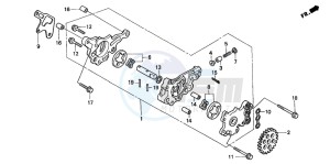 TRX400EX SPORTRAX 400 EX drawing OIL PUMP