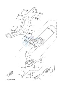 NS50 AEROX R (1PH5 1PH5 1PH5 1PH5 1PH5) drawing EXHAUST