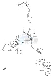LT-F300 (E24) drawing FRONT BRAKE HOSE