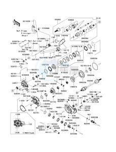 KRF 750 C [TERYX 750 4X4] (C8F) C8F drawing DRIVE SHAFT-FRONT