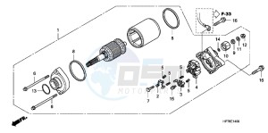 CB650FAG CB650F 6ED drawing STARTING MOTOR