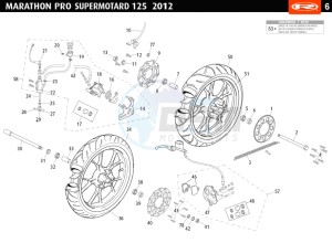 MARATHON-125-PRO-SM-BLACK drawing WHEEL - BRAKES