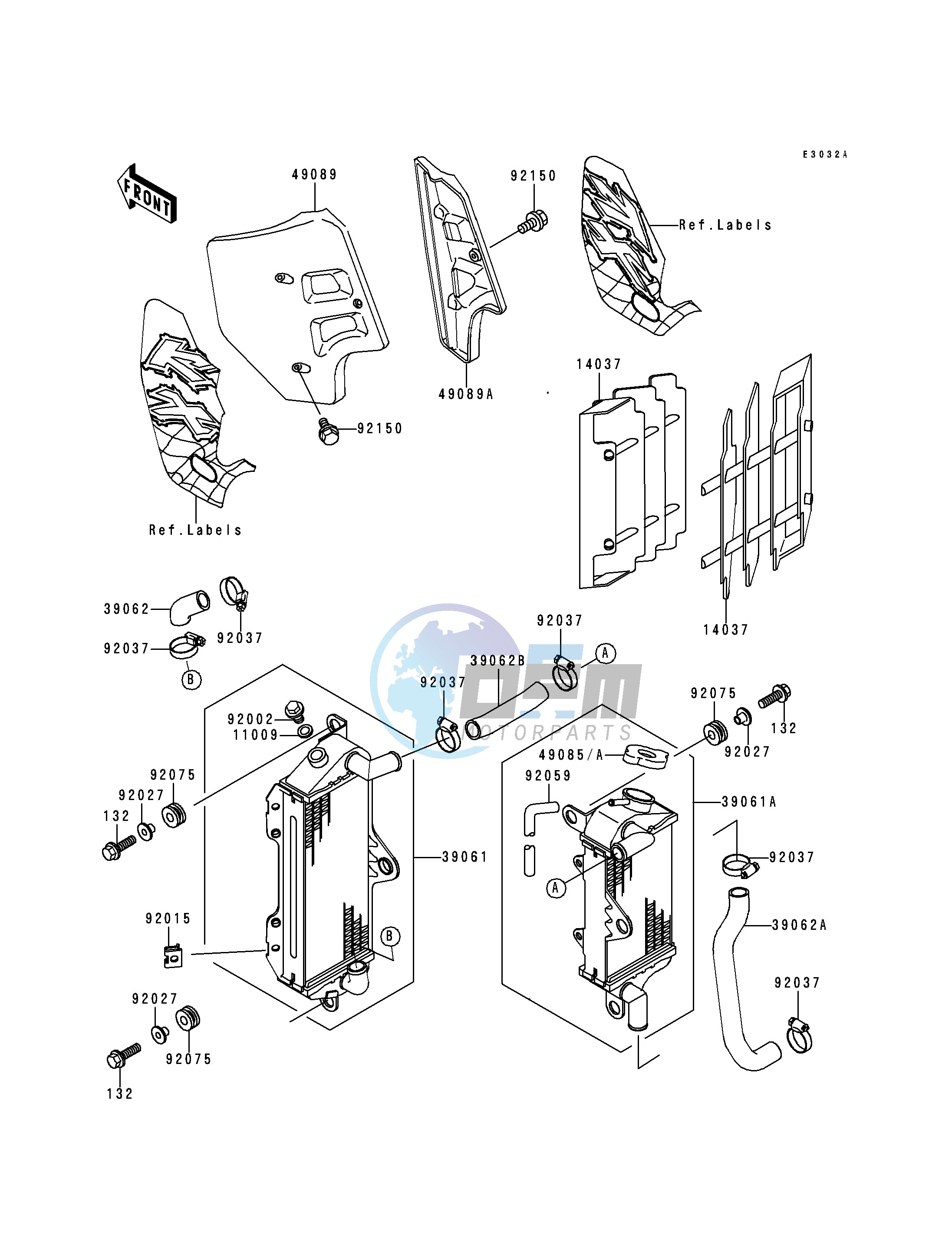 RADIATOR-- KX500-E8- -