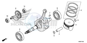 TRX500FA6F TRX500FA ED drawing CRANKSHAFT/PISTON