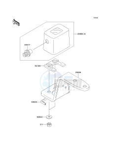 KLX 300 A [KLX300R] (A6F-A7A) A7F drawing METER-- S- -