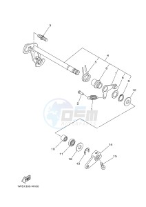 MT07 700 (1WSA) drawing SHIFT SHAFT