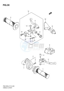 RM-Z450 (E19) drawing HANDLE LEVER