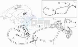 Breva V 1100 IE IE drawing Fuel supply