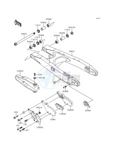 KDX 200 H [KDX200] (H2-H5) [KDX200] drawing SWINGARM