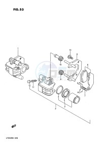 LT250R (E28) drawing FRONT CALIPERS