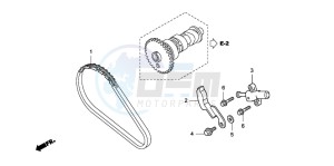 TRX420FE FOURTRAX ES drawing CAM CHAIN/TENSIONER