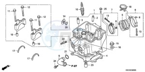 CRF250X9 Australia - (U) drawing CYLINDER HEAD