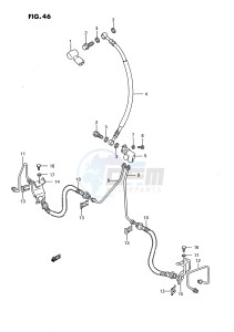 LT-F250 (E3) drawing FRONT BRAKE HOSE