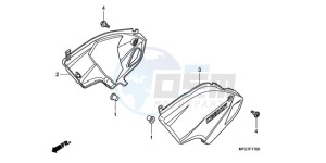 CB600FA9 Europe Direct - (ED / ABS) drawing SIDE COVER