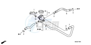 VT750CA9 UK - (E / MKH ST) drawing AIR INJECTION CONTROL VALVE