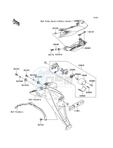 Z750R ABS ZR750PBF FR GB XX (EU ME A(FRICA) drawing Taillight(s)