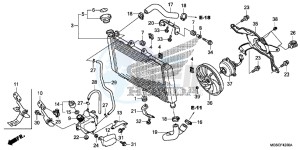 NC700DC Integra E drawing RADIATOR