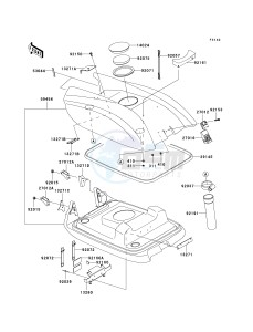 JS 800 A [800 SX-R] (A1-A3) [800 SX-R] drawing ENGINE HOOD