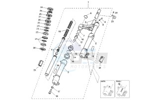 YQ AEROX 50 drawing FRONT FORK