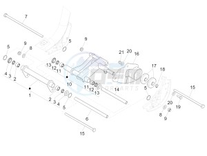 Liberty 125 iGet 4T 3V ie ABS (APAC) drawing Swinging arm