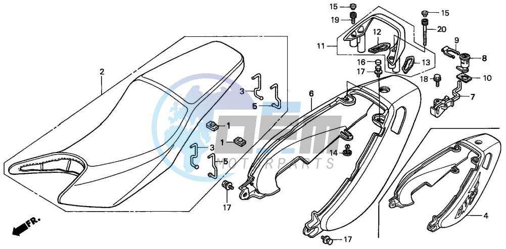 SEAT/SEAT COWL